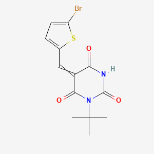 5-[(5-bromo-2-thienyl)methylene]-1-tert-butyl-2,4,6(1H,3H,5H)-pyrimidinetrione