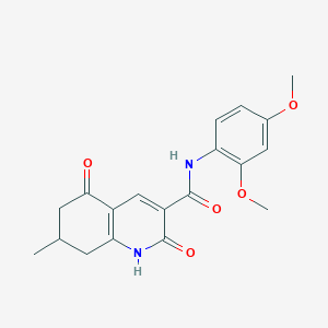 N-(2,4-dimethoxyphenyl)-7-methyl-2,5-dioxo-1,2,5,6,7,8-hexahydroquinoline-3-carboxamide