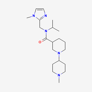 N-isopropyl-1'-methyl-N-[(1-methyl-1H-imidazol-2-yl)methyl]-1,4'-bipiperidine-3-carboxamide