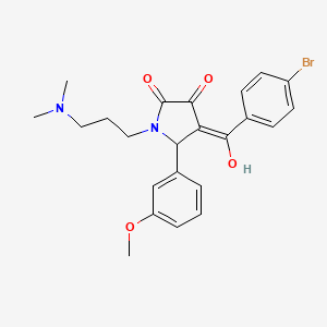 4-(4-bromobenzoyl)-1-[3-(dimethylamino)propyl]-3-hydroxy-5-(3-methoxyphenyl)-1,5-dihydro-2H-pyrrol-2-one