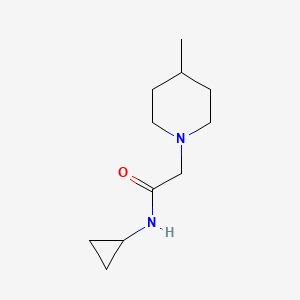 N-cyclopropyl-2-(4-methylpiperidin-1-yl)acetamide