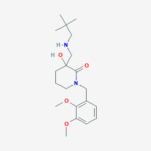 1-(2,3-dimethoxybenzyl)-3-{[(2,2-dimethylpropyl)amino]methyl}-3-hydroxypiperidin-2-one