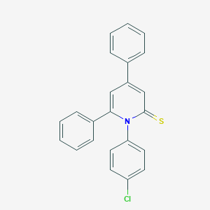 molecular formula C23H16ClNS B053434 1-(4-Chlorophenyl)-4,6-diphenyl-2(1H)-pyridinethione CAS No. 115527-48-5