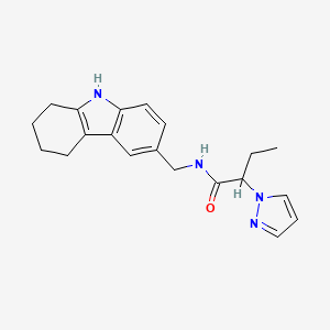 2-(1H-pyrazol-1-yl)-N-(2,3,4,9-tetrahydro-1H-carbazol-6-ylmethyl)butanamide