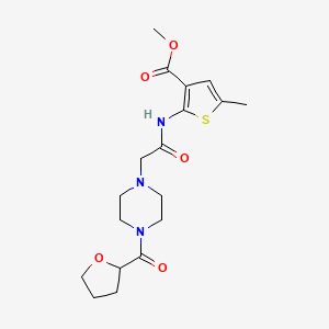 METHYL 5-METHYL-2-{2-[4-(OXOLANE-2-CARBONYL)PIPERAZIN-1-YL]ACETAMIDO}THIOPHENE-3-CARBOXYLATE