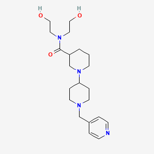 N,N-bis(2-hydroxyethyl)-1'-(pyridin-4-ylmethyl)-1,4'-bipiperidine-3-carboxamide