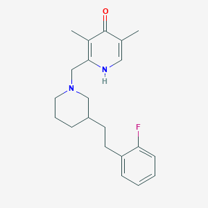 2-({3-[2-(2-fluorophenyl)ethyl]-1-piperidinyl}methyl)-3,5-dimethyl-4(1H)-pyridinone