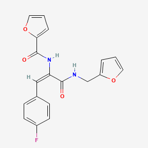 (2E)-3-(4-Fluorophenyl)-2-[(furan-2-YL)formamido]-N-[(furan-2-YL)methyl]prop-2-enamide