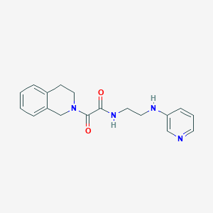 2-(3,4-dihydroisoquinolin-2(1H)-yl)-2-oxo-N-[2-(pyridin-3-ylamino)ethyl]acetamide