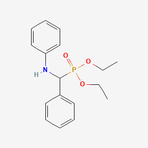 molecular formula C17H22NO3P B5343567 Diethyl (phenyl(phenylamino)methyl)phosphonate 