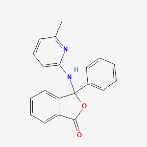 3-[(6-methyl-2-pyridinyl)amino]-3-phenyl-2-benzofuran-1(3H)-one