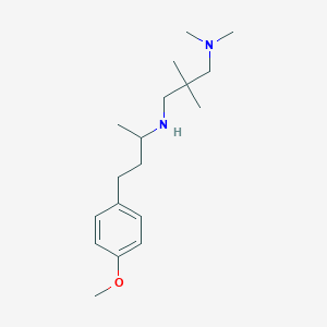 molecular formula C18H32N2O B5343619 N'-[3-(4-methoxyphenyl)-1-methylpropyl]-N,N,2,2-tetramethyl-1,3-propanediamine 