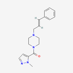 (1-METHYL-1H-PYRAZOL-5-YL){4-[(E)-3-PHENYL-2-PROPENYL]PIPERAZINO}METHANONE