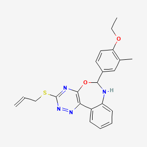 3-(Allylsulfanyl)-6-(4-ethoxy-3-methylphenyl)-6,7-dihydro[1,2,4]triazino[5,6-D][3,1]benzoxazepine