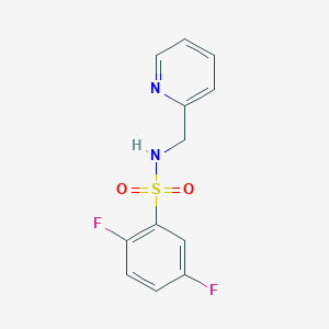 2,5-difluoro-N-(pyridin-2-ylmethyl)benzenesulfonamide