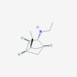 molecular formula C11H19N B053439 Tricyclo[2.2.1.02,6]heptan-3-amine, N,1-diethyl-, stereoisomer (9CI) CAS No. 112466-20-3