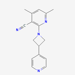 4,6-dimethyl-2-[3-(4-pyridinyl)-1-azetidinyl]nicotinonitrile