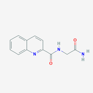 molecular formula C12H11N3O2 B5343921 N-(2-amino-2-oxoethyl)-2-quinolinecarboxamide 