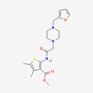 methyl 2-({[4-(2-furylmethyl)-1-piperazinyl]acetyl}amino)-4,5-dimethyl-3-thiophenecarboxylate