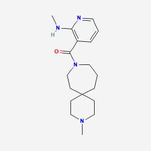 N-methyl-3-[(3-methyl-3,9-diazaspiro[5.6]dodec-9-yl)carbonyl]pyridin-2-amine