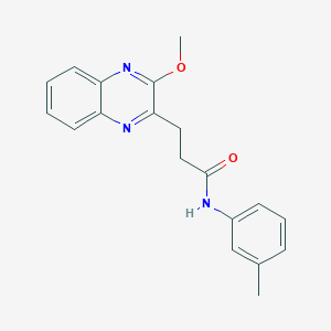 3-(3-Methoxy-2-quinoxalinyl)-N~1~-(3-methylphenyl)propanamide