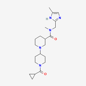 1'-(cyclopropylcarbonyl)-N-methyl-N-[(4-methyl-1H-imidazol-2-yl)methyl]-1,4'-bipiperidine-3-carboxamide