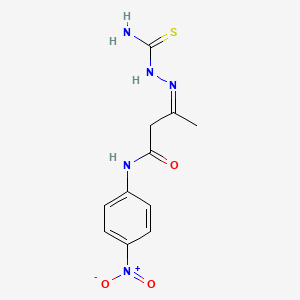 (3Z)-3-(carbamothioylhydrazinylidene)-N-(4-nitrophenyl)butanamide