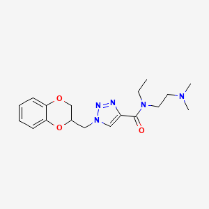 1-(2,3-dihydro-1,4-benzodioxin-2-ylmethyl)-N-[2-(dimethylamino)ethyl]-N-ethyl-1H-1,2,3-triazole-4-carboxamide