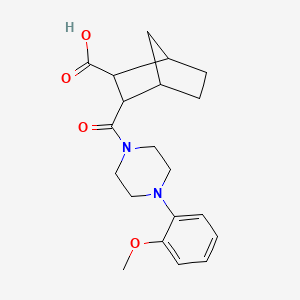 3-{[4-(2-Methoxyphenyl)piperazin-1-yl]carbonyl}bicyclo[2.2.1]heptane-2-carboxylic acid