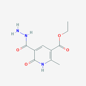 molecular formula C10H13N3O4 B5344163 ETHYL 5-(HYDRAZINECARBONYL)-2-METHYL-6-OXO-1,6-DIHYDROPYRIDINE-3-CARBOXYLATE 