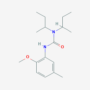 molecular formula C17H28N2O2 B5344173 1,1-Dibutan-2-yl-3-(2-methoxy-5-methylphenyl)urea 