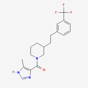 1-[(4-methyl-1H-imidazol-5-yl)carbonyl]-3-{2-[3-(trifluoromethyl)phenyl]ethyl}piperidine