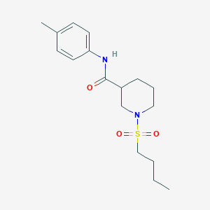 1-butylsulfonyl-N-(4-methylphenyl)piperidine-3-carboxamide