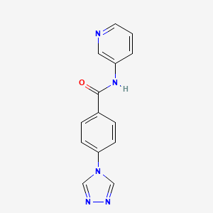 N-pyridin-3-yl-4-(1,2,4-triazol-4-yl)benzamide