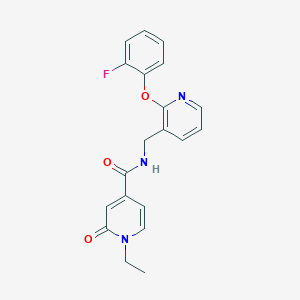 1-ethyl-N-{[2-(2-fluorophenoxy)pyridin-3-yl]methyl}-2-oxo-1,2-dihydropyridine-4-carboxamide