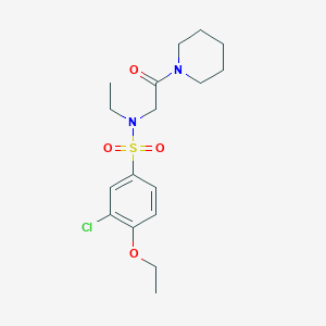 3-chloro-4-ethoxy-N-ethyl-N-(2-oxo-2-piperidin-1-ylethyl)benzenesulfonamide