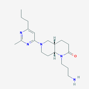 rel-(4aS,8aR)-1-(3-aminopropyl)-6-(2-methyl-6-propyl-4-pyrimidinyl)octahydro-1,6-naphthyridin-2(1H)-one dihydrochloride