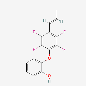 2-[2,3,5,6-tetrafluoro-4-[(E)-prop-1-enyl]phenoxy]phenol