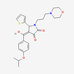 3-hydroxy-4-(4-isopropoxybenzoyl)-1-[3-(4-morpholinyl)propyl]-5-(2-thienyl)-1,5-dihydro-2H-pyrrol-2-one