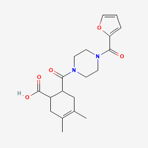 6-{[4-(Furan-2-ylcarbonyl)piperazin-1-yl]carbonyl}-3,4-dimethylcyclohex-3-ene-1-carboxylic acid