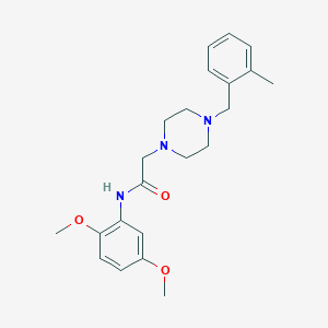 N-(2,5-dimethoxyphenyl)-2-[4-(2-methylbenzyl)-1-piperazinyl]acetamide