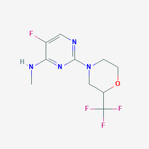 5-fluoro-N-methyl-2-[2-(trifluoromethyl)morpholin-4-yl]pyrimidin-4-amine