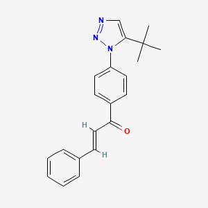 (E)-1-[4-(5-tert-butyltriazol-1-yl)phenyl]-3-phenylprop-2-en-1-one