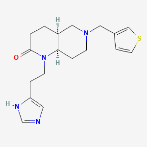 (4aS,8aR)-1-[2-(1H-imidazol-5-yl)ethyl]-6-(thiophen-3-ylmethyl)-4,4a,5,7,8,8a-hexahydro-3H-1,6-naphthyridin-2-one