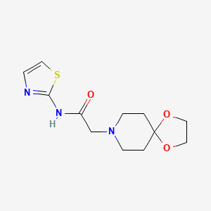 2-(1,4-dioxa-8-azaspiro[4.5]dec-8-yl)-N-1,3-thiazol-2-ylacetamide