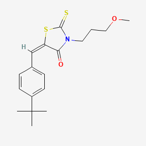 5-(4-tert-butylbenzylidene)-3-(3-methoxypropyl)-2-thioxo-1,3-thiazolidin-4-one