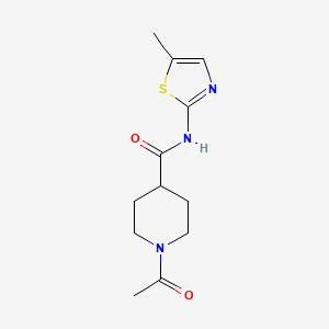 1-acetyl-N-(5-methyl-1,3-thiazol-2-yl)piperidine-4-carboxamide