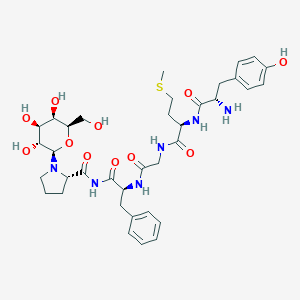 B053448 Enkephalinamide, met(2)-pro(5)-(N(1,5))-galactopyranosyl- CAS No. 113350-05-3