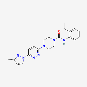 N-(2-ethylphenyl)-4-[6-(3-methyl-1H-pyrazol-1-yl)-3-pyridazinyl]-1-piperazinecarboxamide