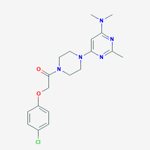 6-{4-[(4-chlorophenoxy)acetyl]-1-piperazinyl}-N,N,2-trimethyl-4-pyrimidinamine